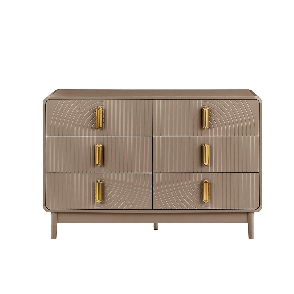 Dusklia - Marnie 6 Drawer Chest - Taupe