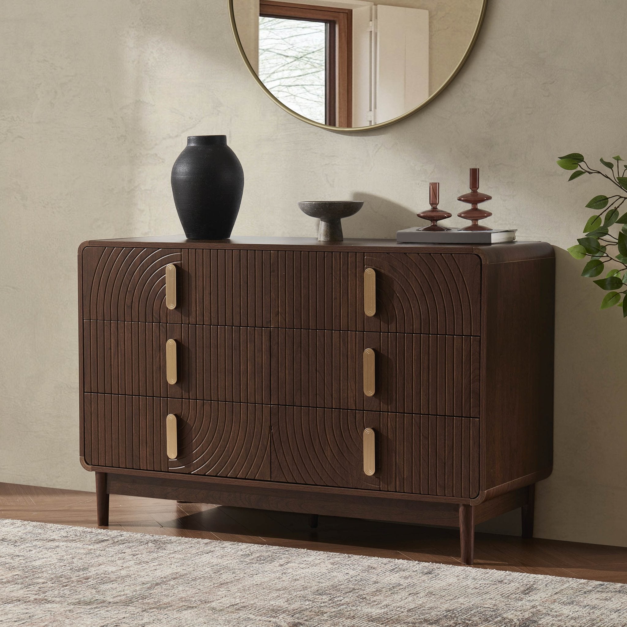 Dusklia - Marnie 6 Drawer Chest - Walnut
