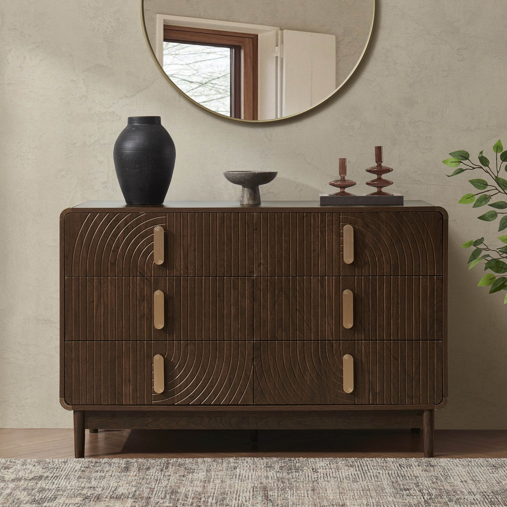 Dusklia - Marnie 6 Drawer Chest - Walnut