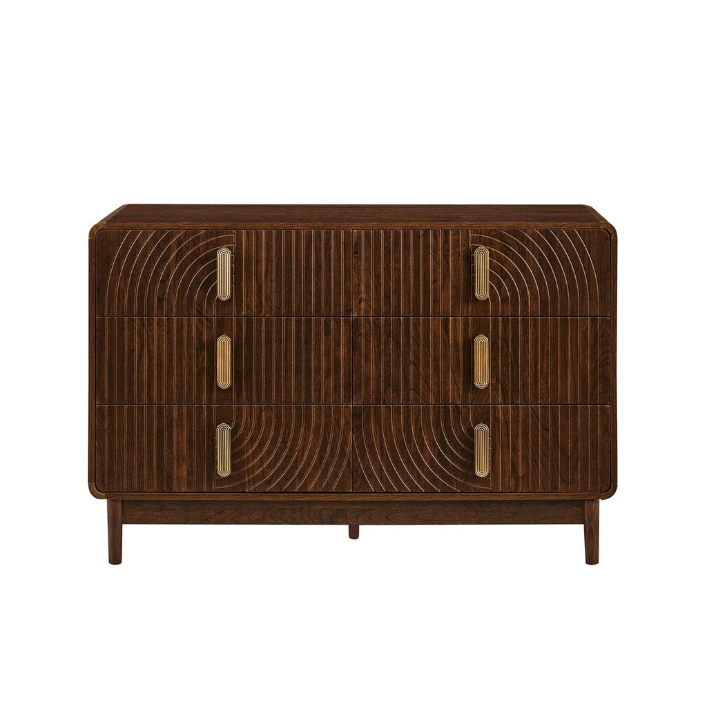 Dusklia - Marnie 6 Drawer Chest - Walnut