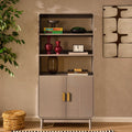 Dusklia - Marnie Bookshelf - Taupe