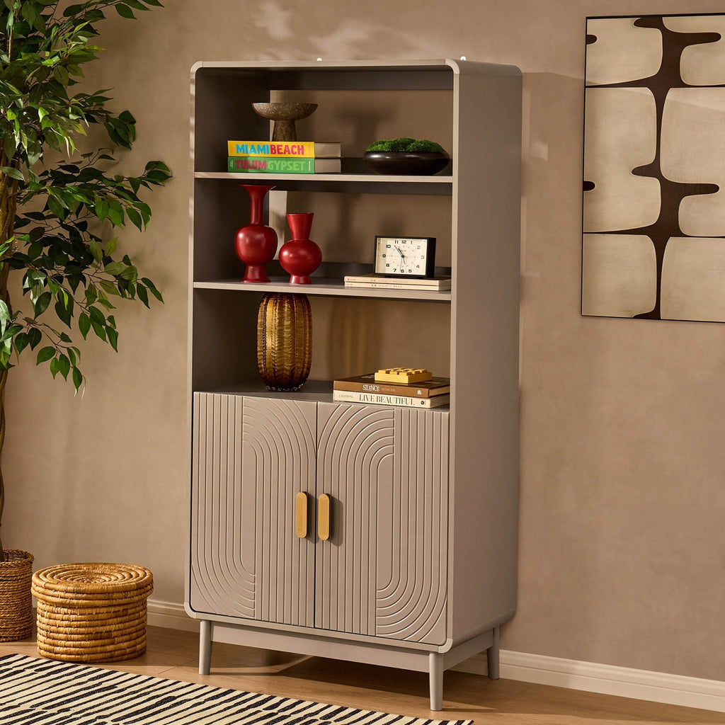 Dusklia - Marnie Bookshelf - Taupe