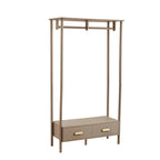 Dusklia - Marnie Clothes Rail With Drawers - Taupe