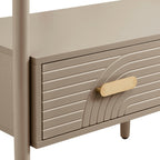 Dusklia - Marnie Clothes Rail With Drawers - Taupe