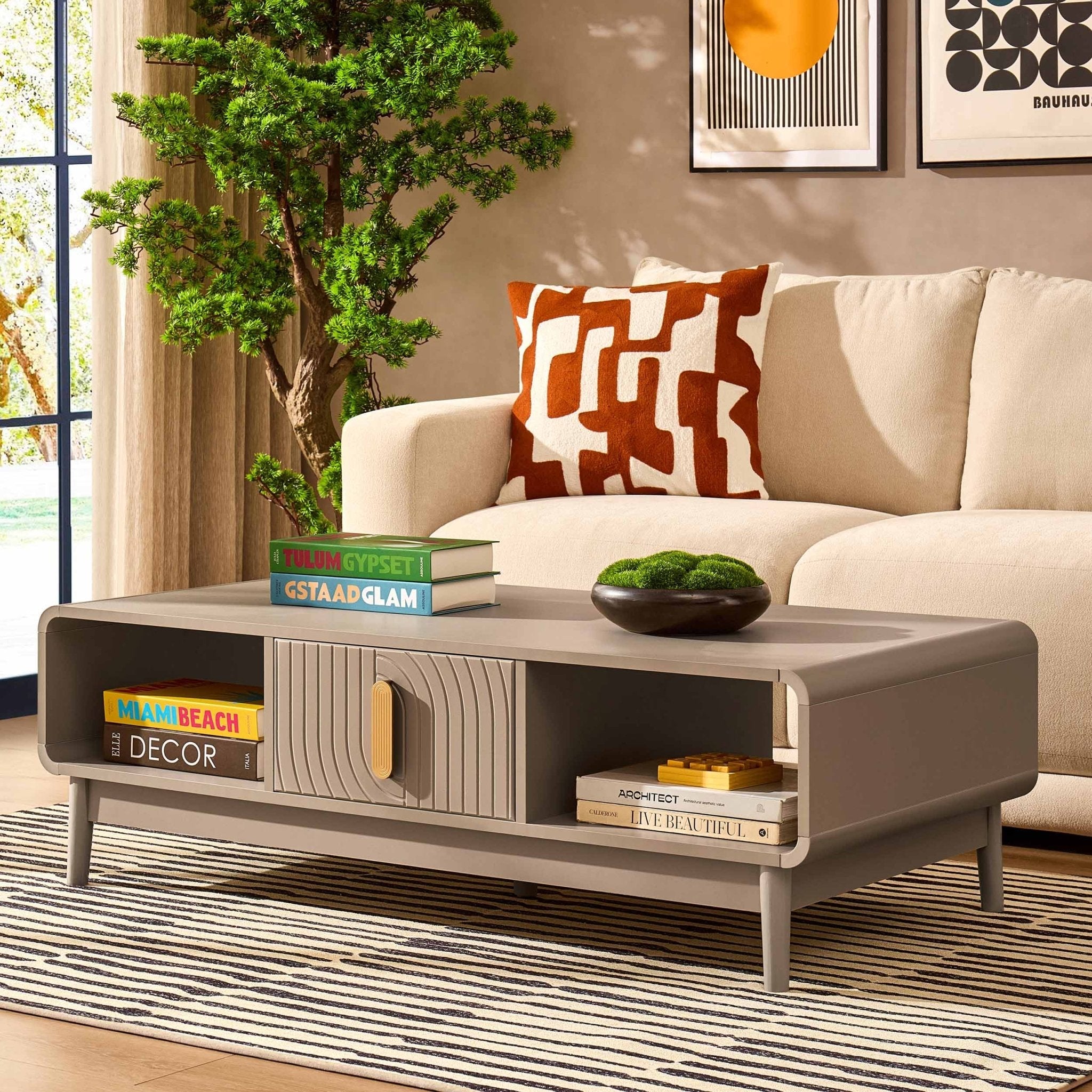 Dusklia - Marnie Coffee Table - Taupe
