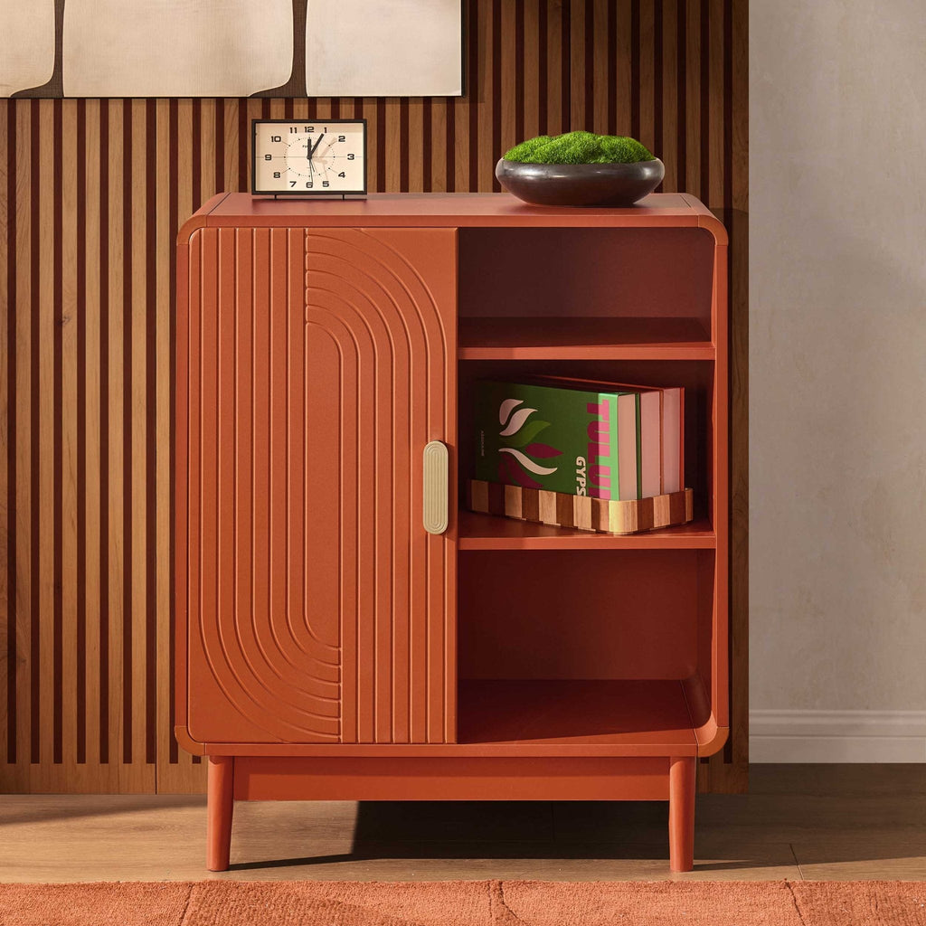 Dusklia - Marnie Small Bookcase - Burnt Orange