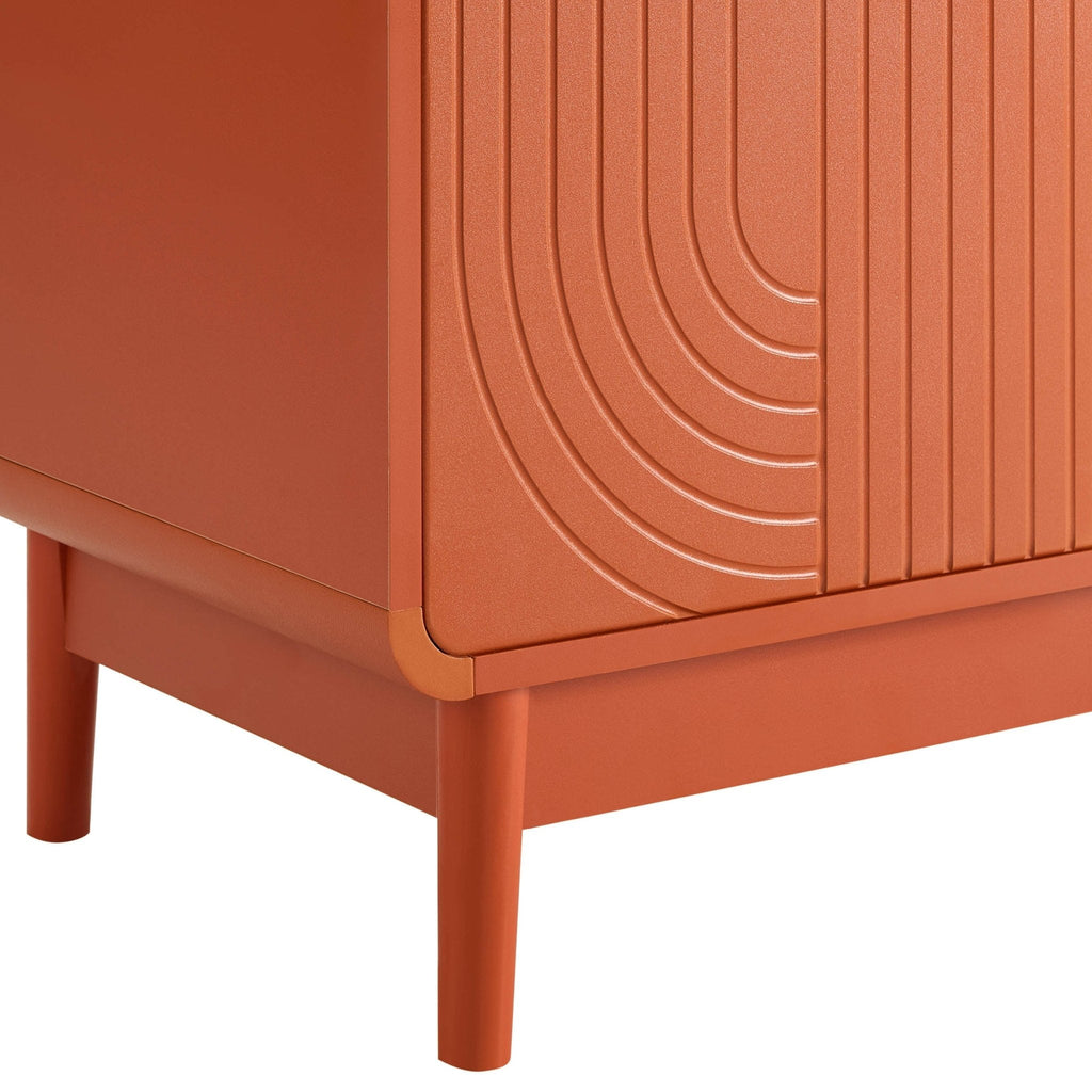 Dusklia - Marnie Small Bookcase - Burnt Orange