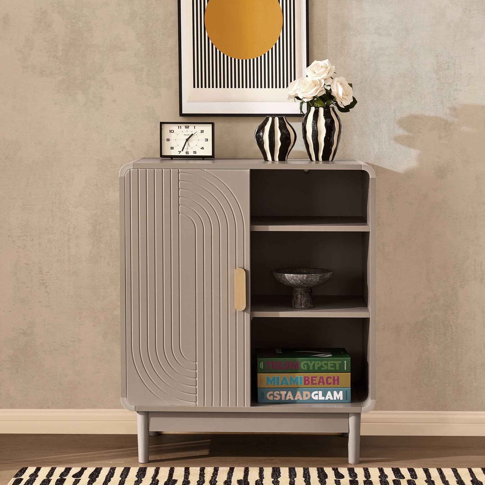 Dusklia - Marnie Small Bookcase - Taupe
