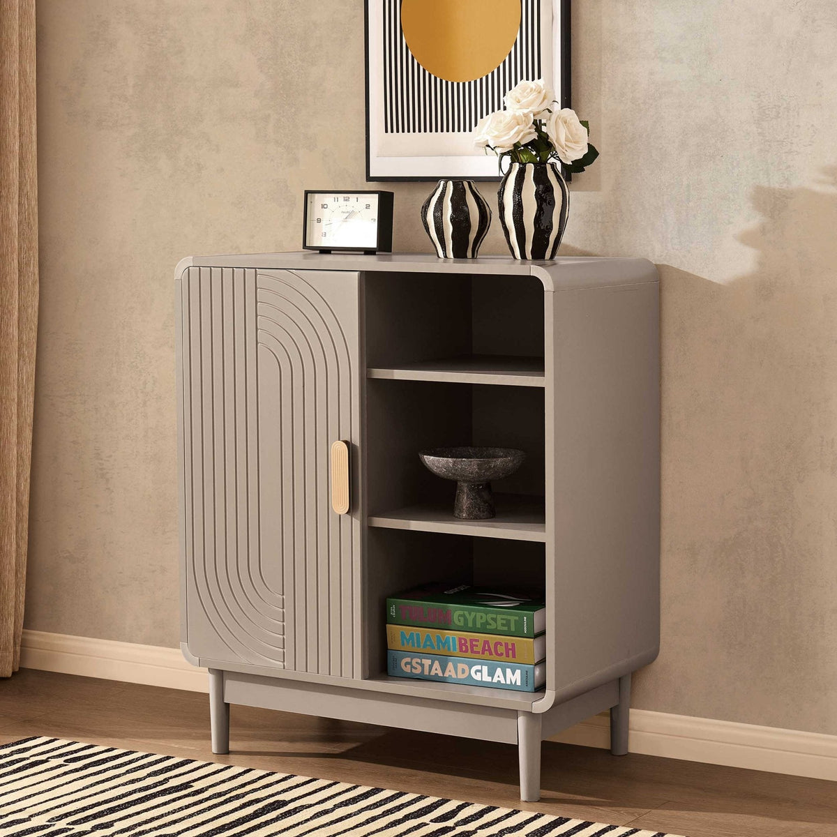Dusklia - Marnie Small Bookcase - Taupe