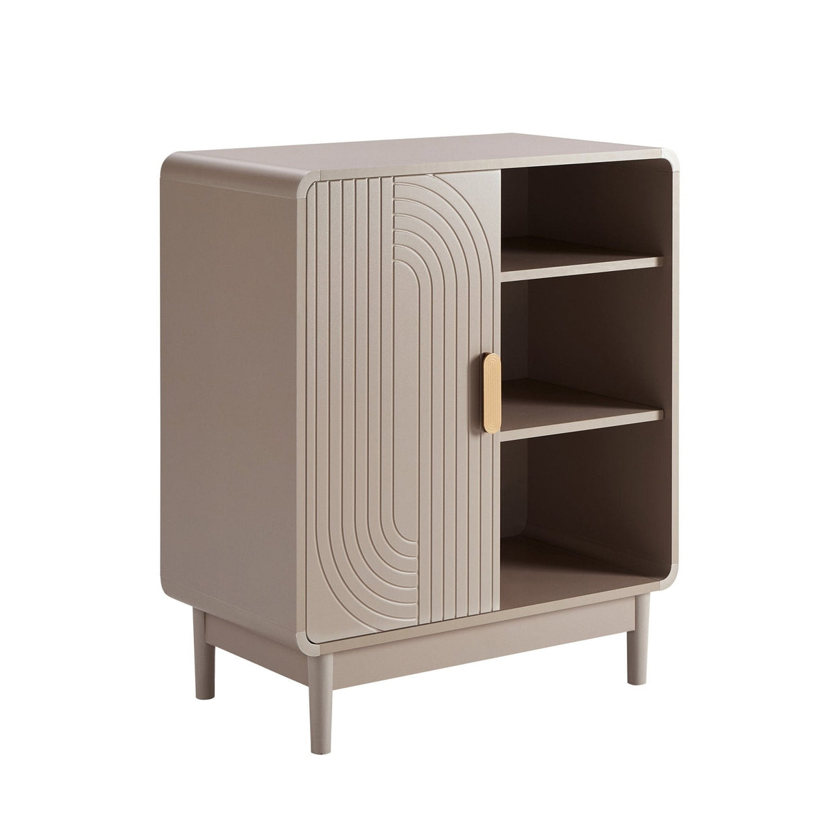 Dusklia - Marnie Small Bookcase - Taupe