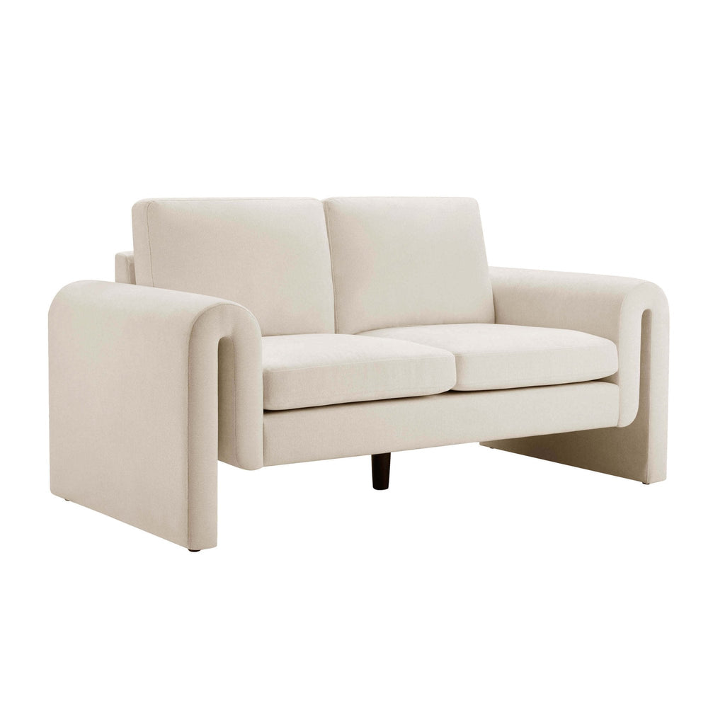 Dusklia - Marseille 2 Seater Sofa - Chenille Ivory
