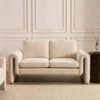 Dusklia - Marseille 2 Seater Sofa - Chenille Ivory