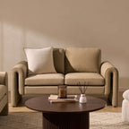 Dusklia - Marseille 2 Seater Sofa - Latte