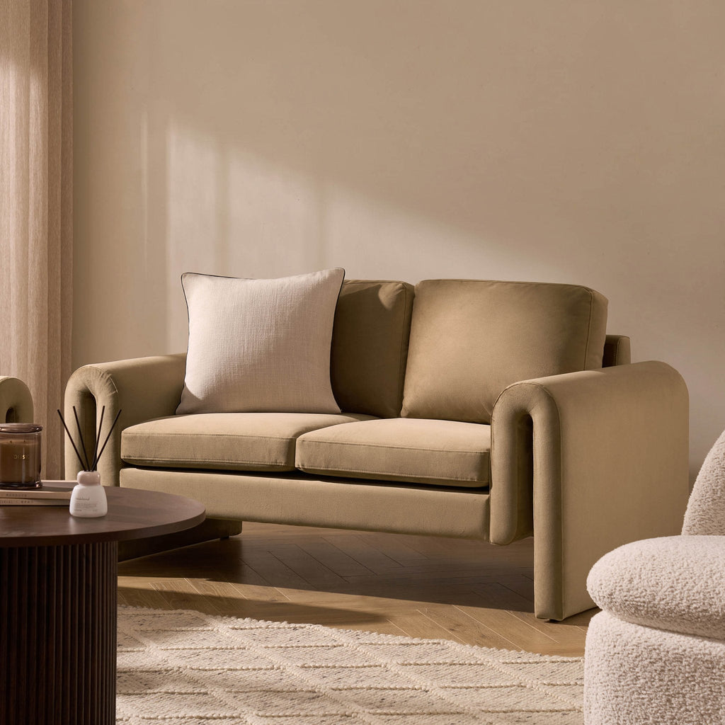 Dusklia - Marseille 2 Seater Sofa - Latte