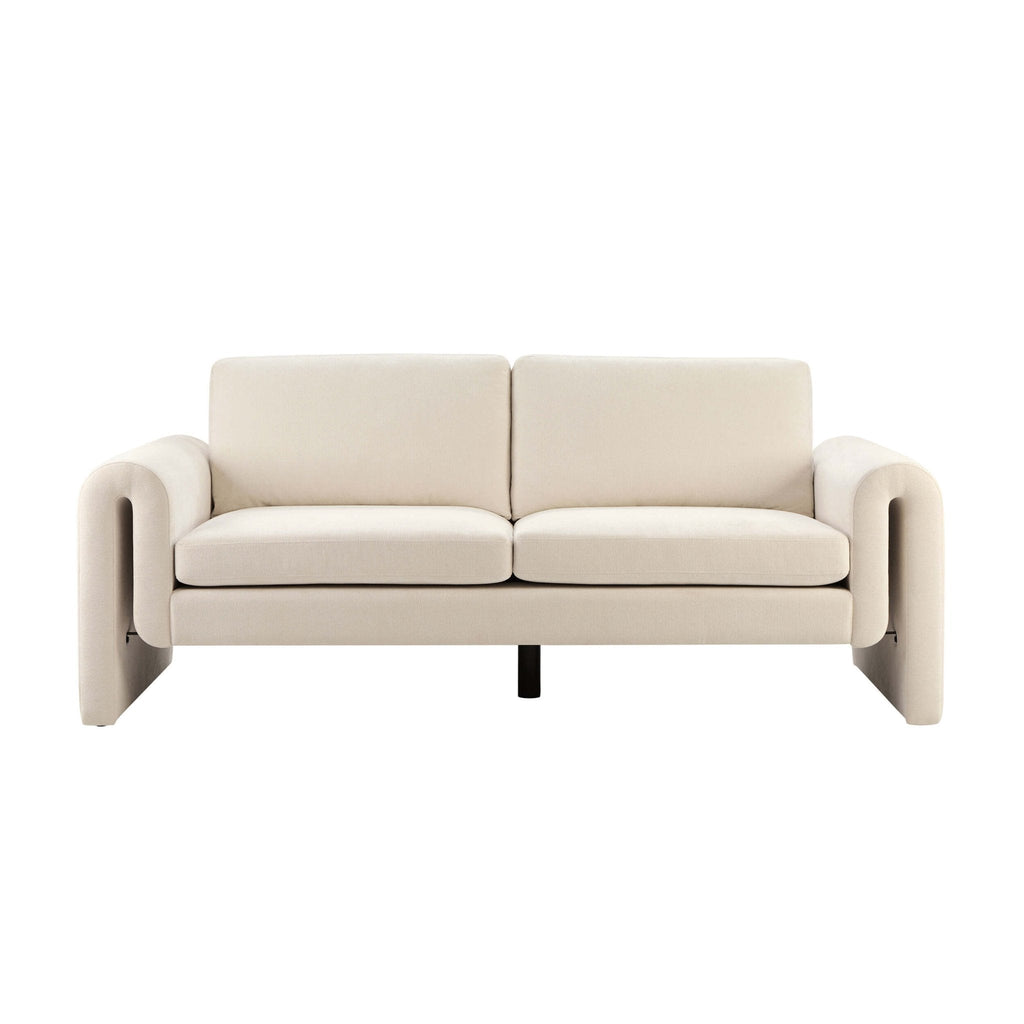 Dusklia - Marseille 3 Seater Sofa - Chenille Ivory