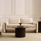 Dusklia - Marseille 3 Seater Sofa - Chenille Ivory