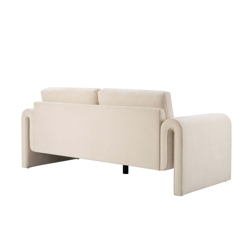 Dusklia - Marseille 3 Seater Sofa - Chenille Ivory