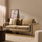 Dusklia - Marseille 3 Seater Sofa - Latte