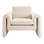 Dusklia - Marseille Armchair - Chenille Ivory