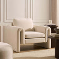 Dusklia - Marseille Armchair - Chenille Ivory