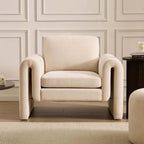 Dusklia - Marseille Armchair - Chenille Ivory