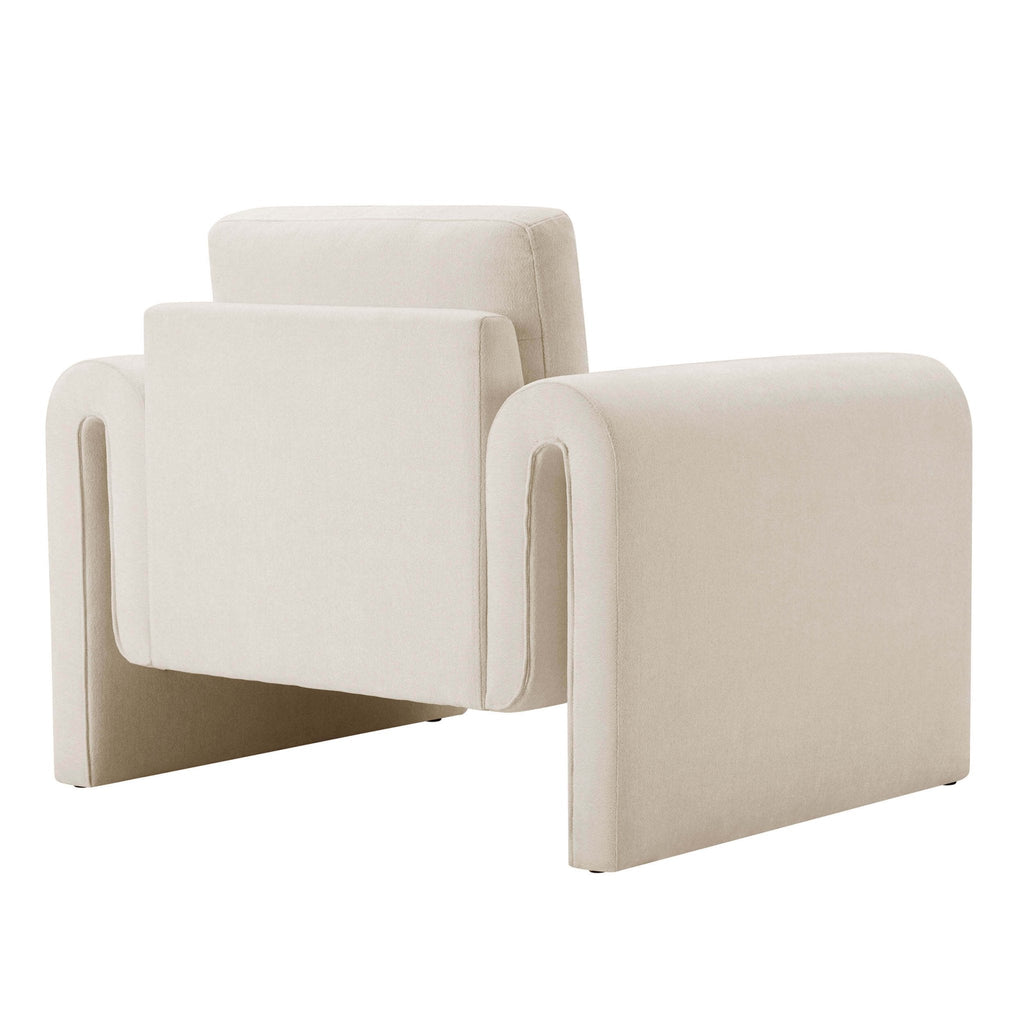Dusklia - Marseille Armchair - Chenille Ivory