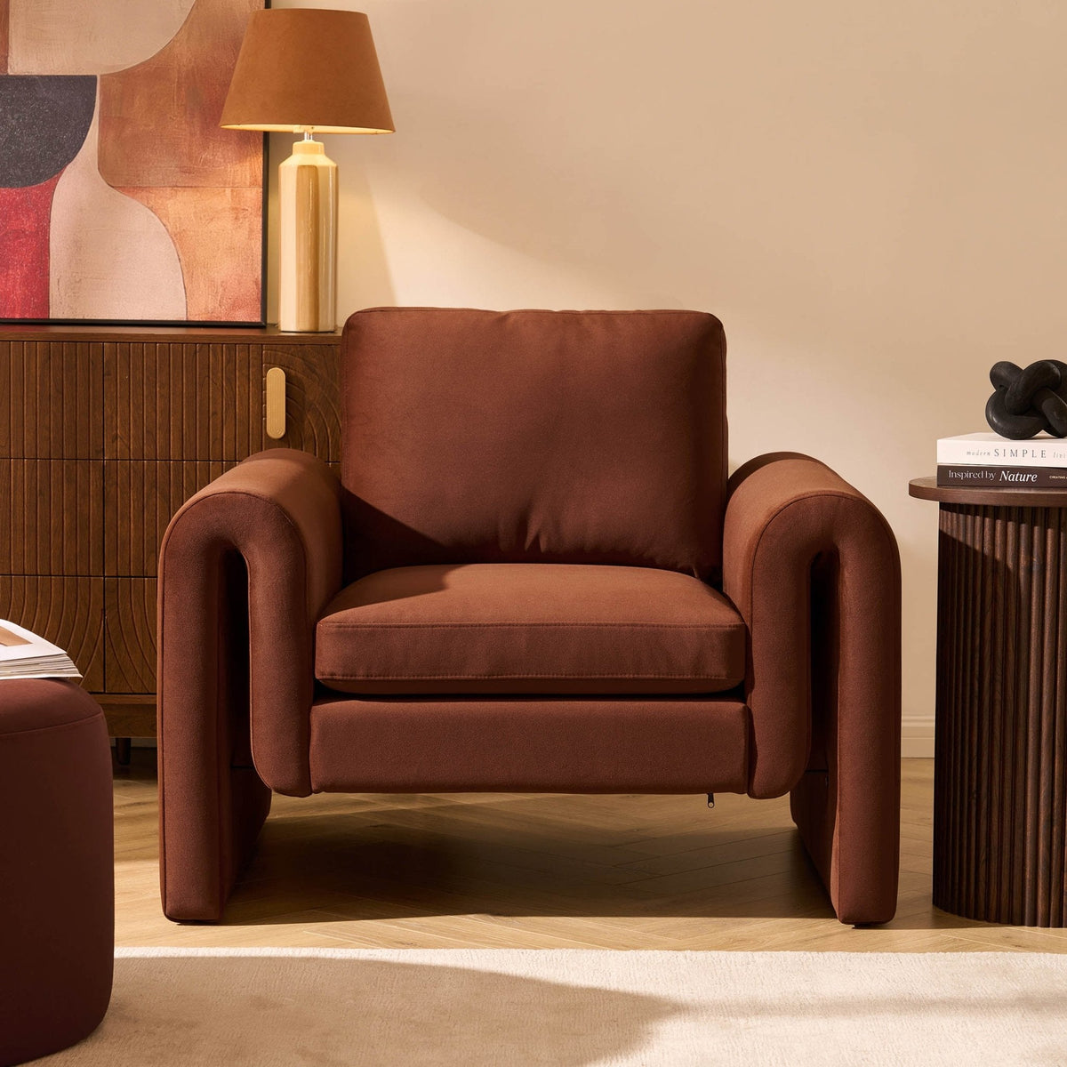 Dusklia - Marseille Armchair - Terracotta