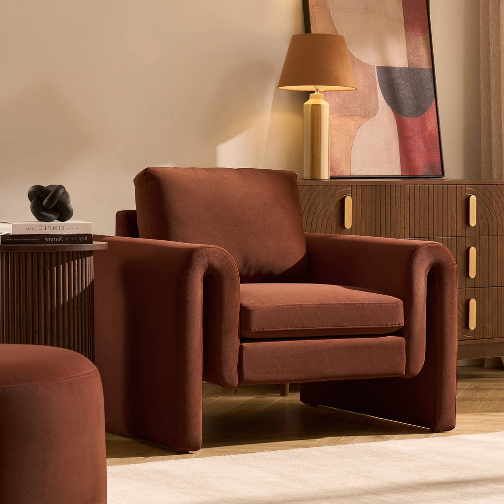 Dusklia - Marseille Armchair - Terracotta