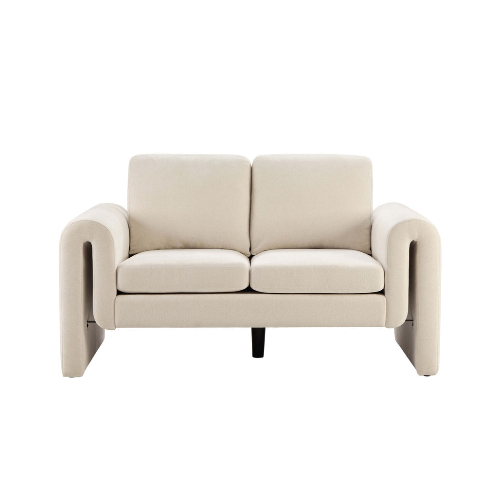 Dusklia - Marseille Small 2 Seater Sofa - Chenille Ivory