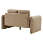 Dusklia - Marseille Small 2 Seater Sofa - Latte