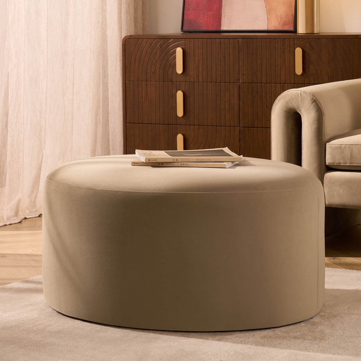 Dusklia - Marseille Pouffe - Latte