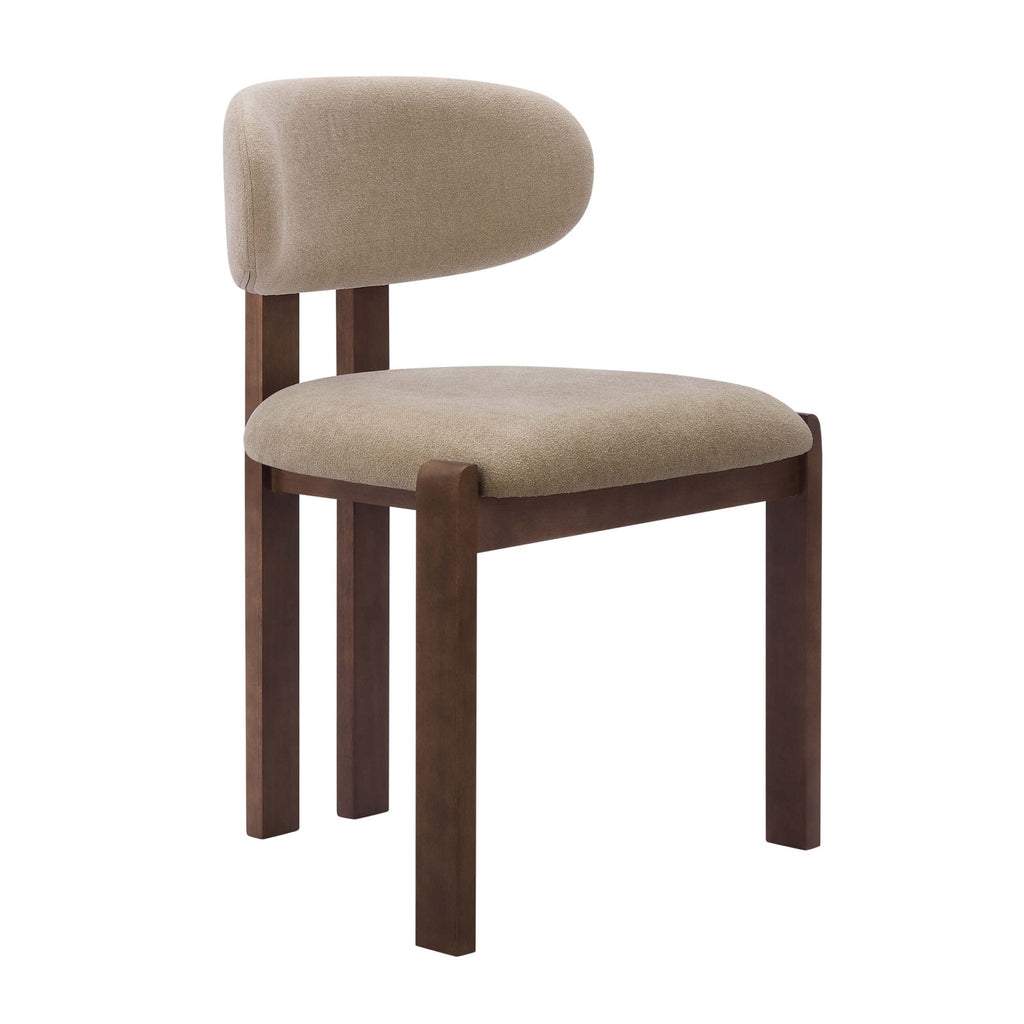 Dusklia - Matty Set of 2 Dining Chairs - Chenille Oatmeal