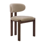 Dusklia - Matty Set of 2 Dining Chairs - Chenille Oatmeal