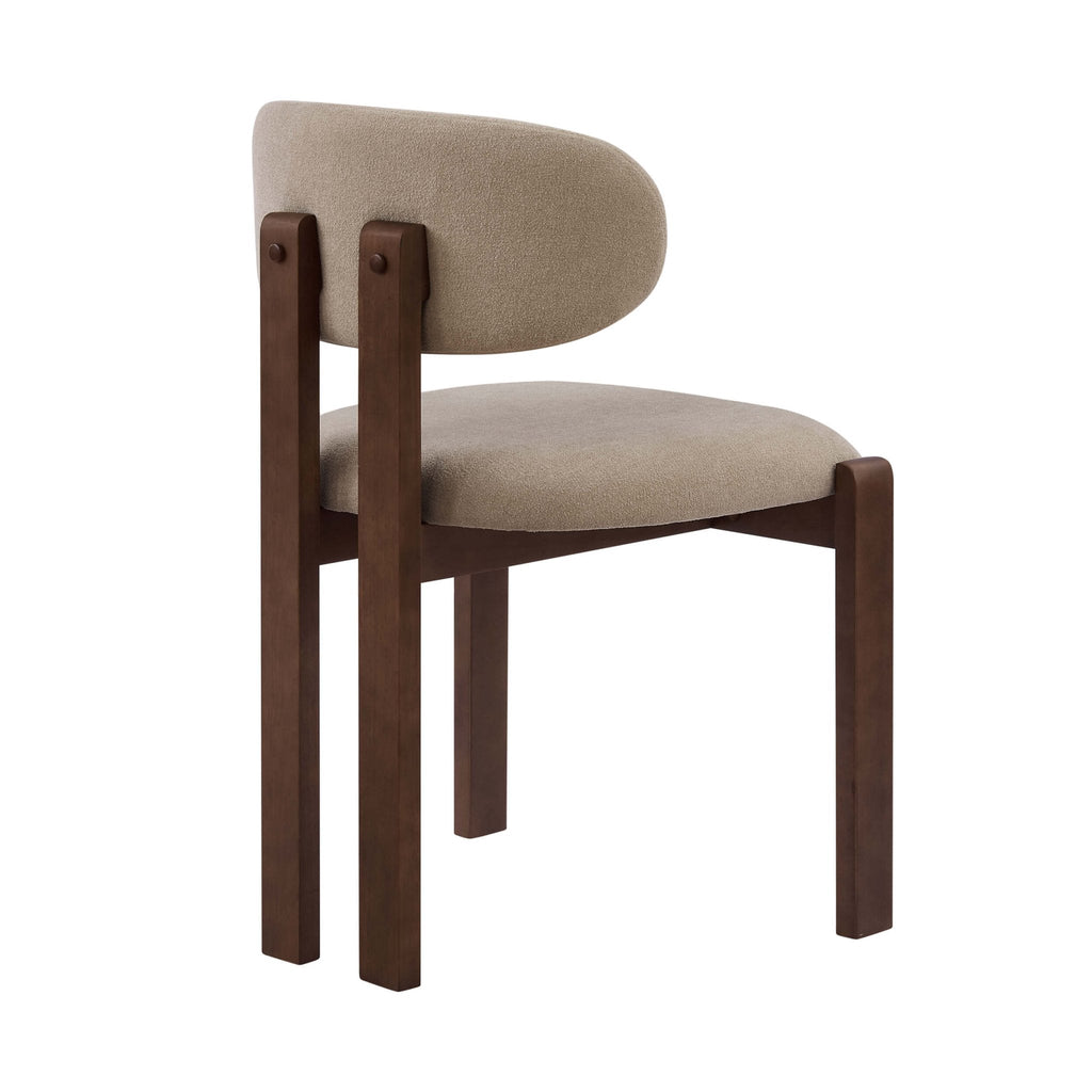 Dusklia - Matty Set of 2 Dining Chairs - Chenille Oatmeal