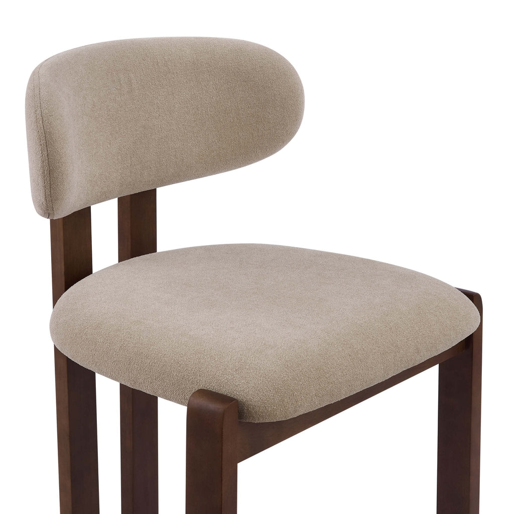 Dusklia - Matty Set of 2 Dining Chairs - Chenille Oatmeal