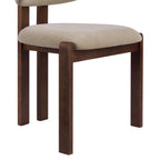 Dusklia - Matty Set of 2 Dining Chairs - Chenille Oatmeal