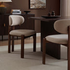 Dusklia - Matty Set of 2 Dining Chairs - Chenille Oatmeal