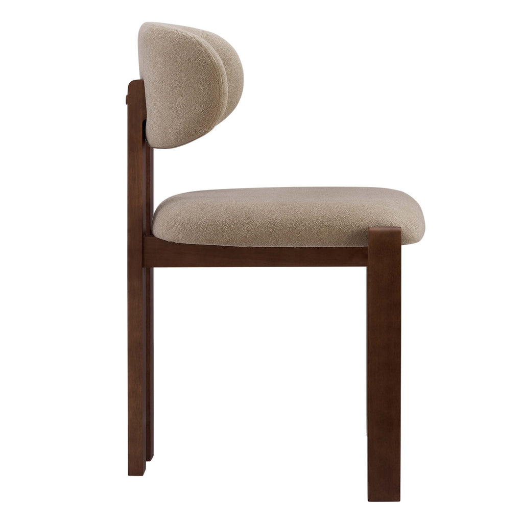 Dusklia - Matty Set of 2 Dining Chairs - Chenille Oatmeal