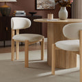 Dusklia - Matty Set of 2 Dining Chairs -  Cream Linen