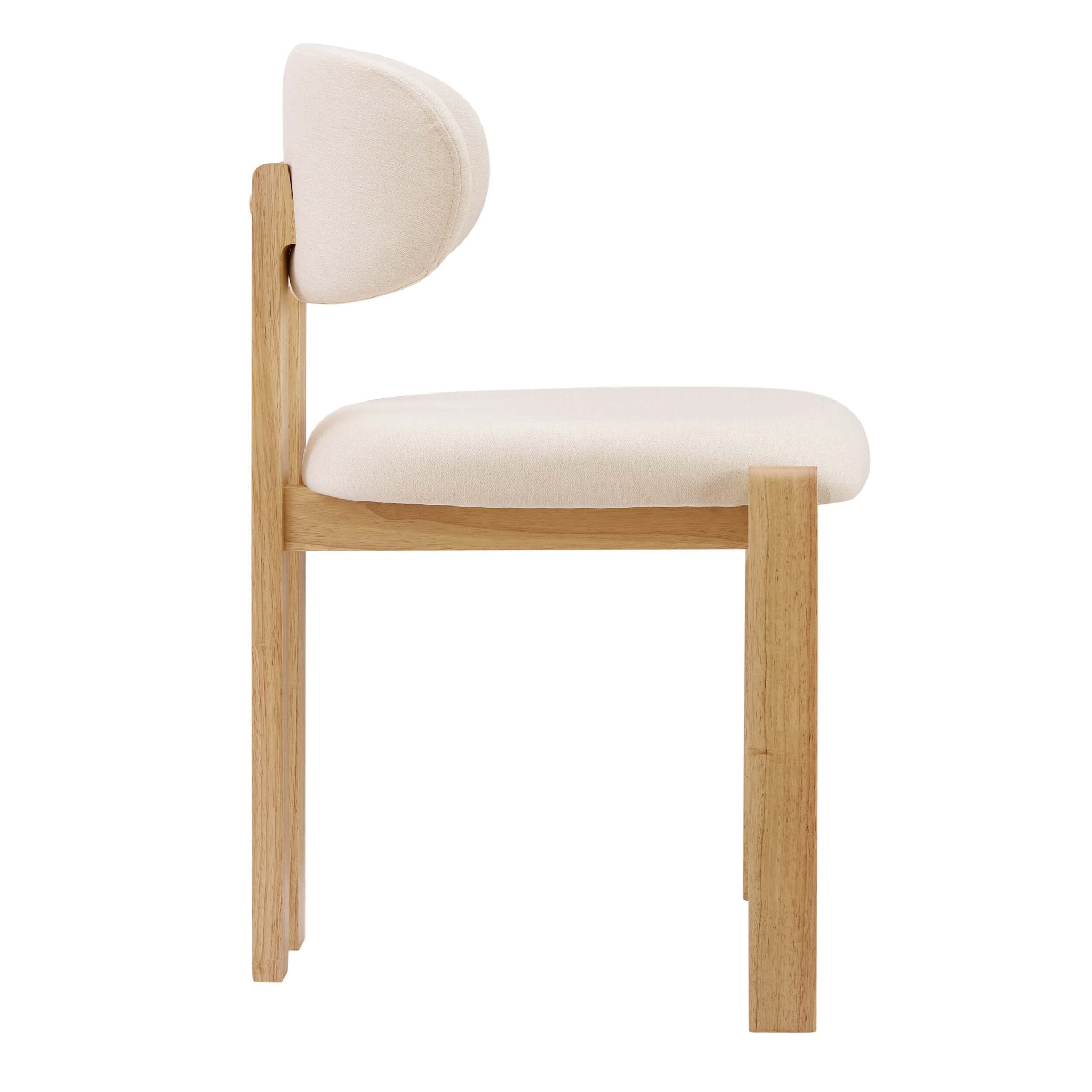 Dusklia - Matty Set of 2 Dining Chairs -  Cream Linen
