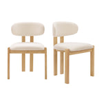 Dusklia - Matty Set of 2 Dining Chairs -  Cream Linen
