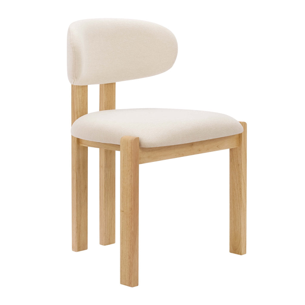 Dusklia - Matty Set of 2 Dining Chairs -  Cream Linen