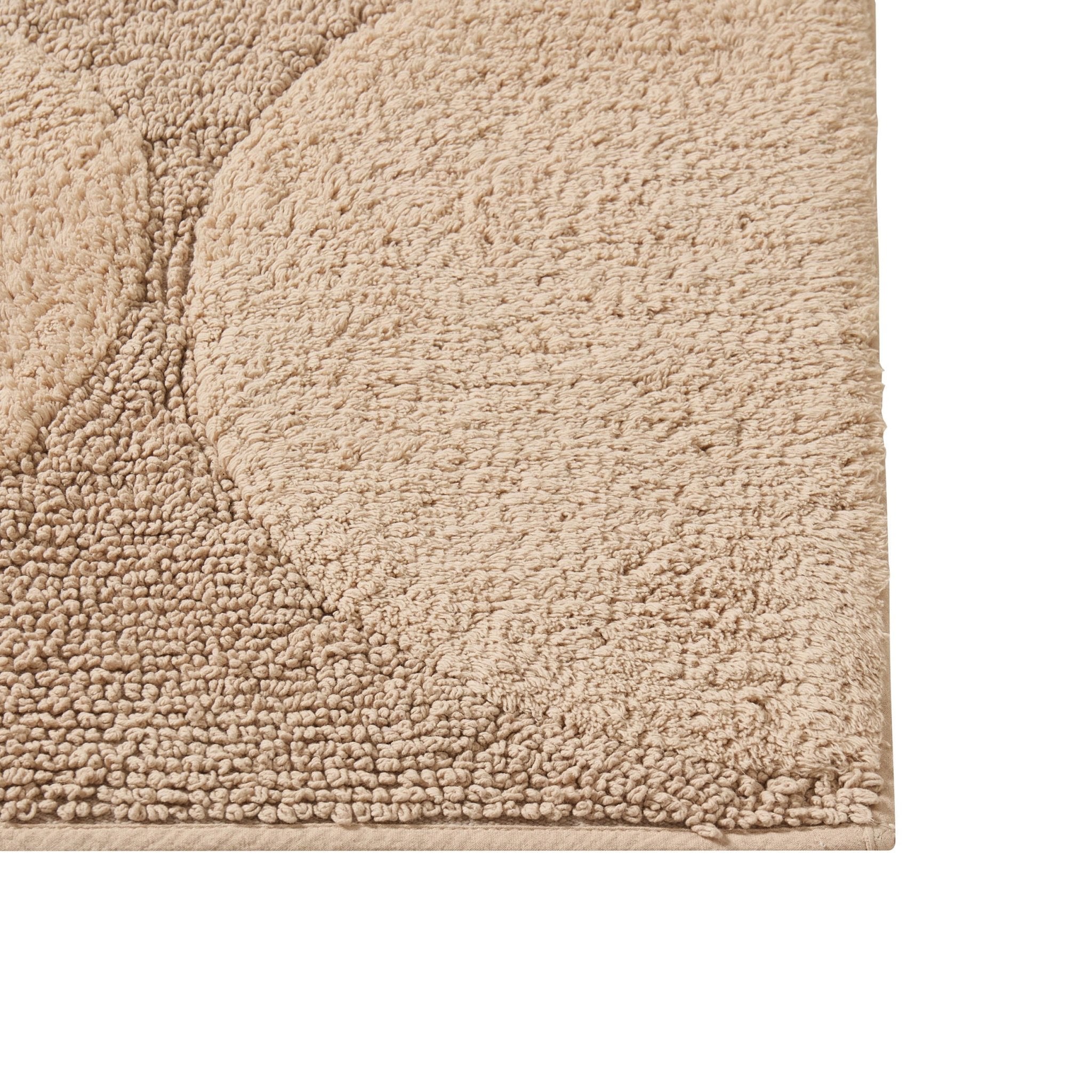 Dusklia - Maui Geo Circle Bath Mat - Natural