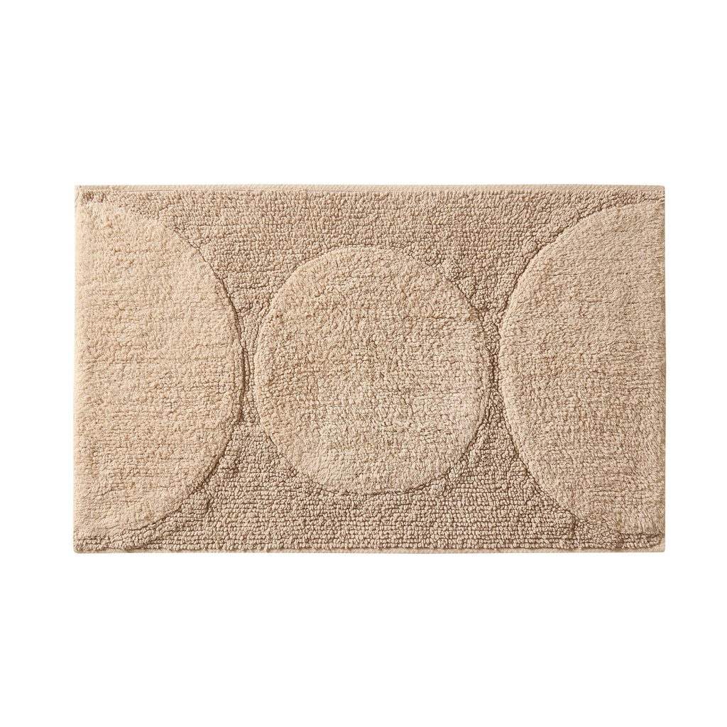 Dusklia - Maui Geo Circle Bath Mat - Natural