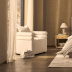 Dusklia - Maya Accent Chair - Cream Linen