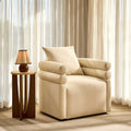 Dusklia - Maya Accent Chair - Cream Linen