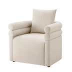 Dusklia - Maya Accent Chair - Cream Linen