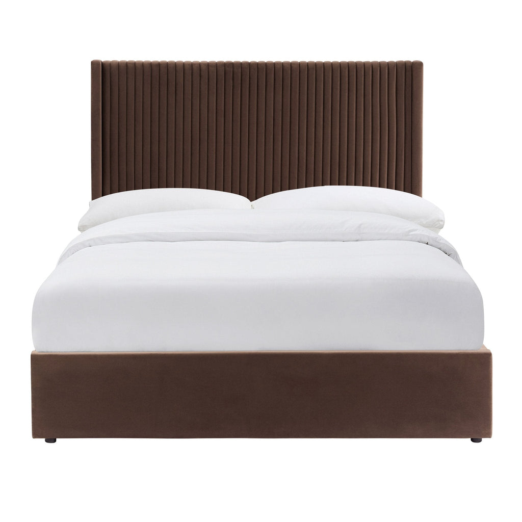Dusklia - Melrose Ottoman Storage Bed - Cappuccino