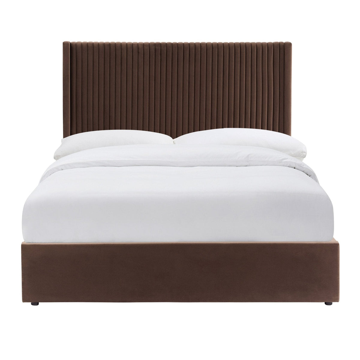 Dusklia - Melrose Ottoman Storage Bed - Cappuccino