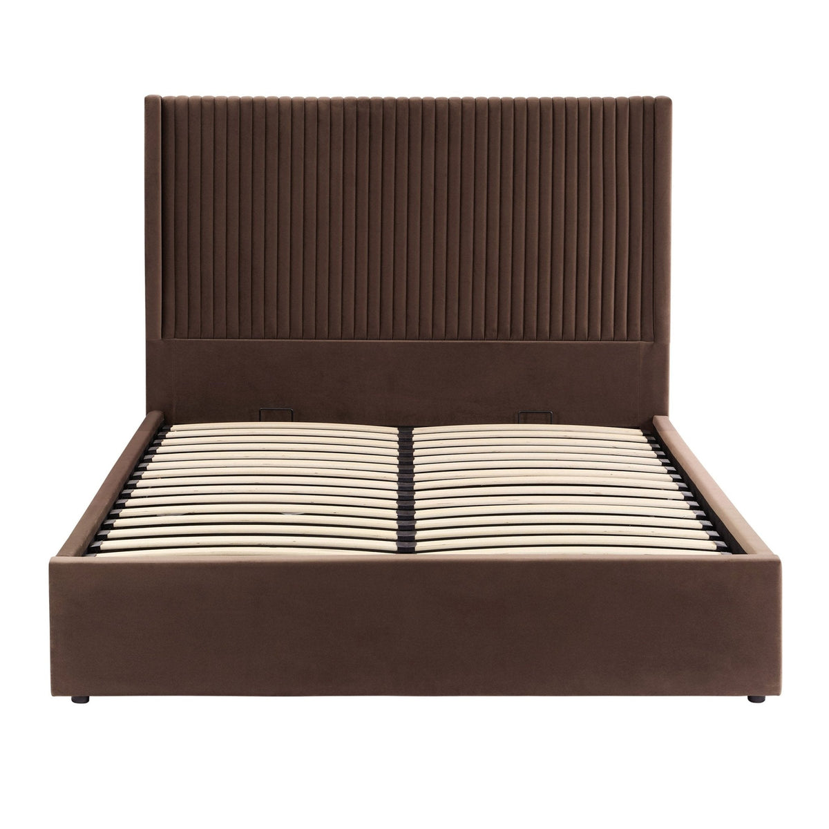 Dusklia - Melrose Ottoman Storage Bed - Cappuccino
